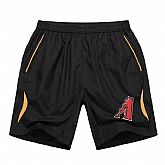 Men's Arizona Diamondbacks Black Gold Stripe MLB Shorts,baseball caps,new era cap wholesale,wholesale hats